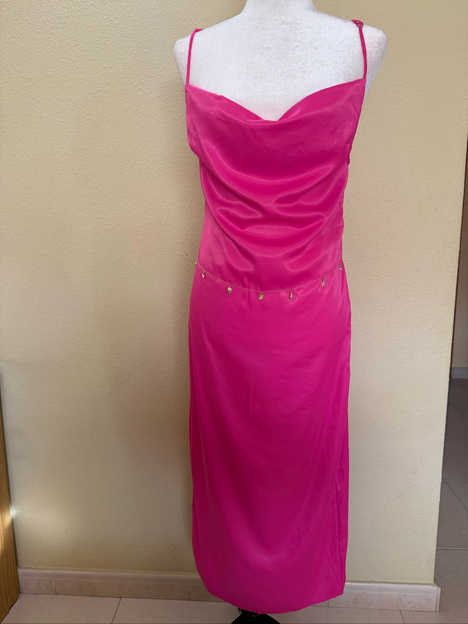 Lang fuchsia jurk – photo 2